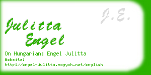 julitta engel business card